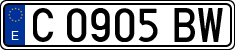 License plates of Spain, 1971 year series