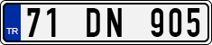 License plate of Turkey, Regular plates