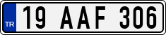 License plate of Turkey, Regular plates