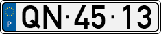 License plate of Portugal, Regular plates