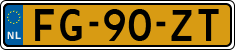 License plate of the Netherlands, Cars