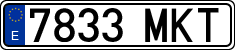 License plates of Spain, Ordinary (2000)