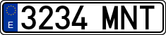 License plates of Spain, Ordinary (2000)