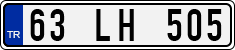 License plate of Turkey, Regular plates