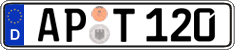 German license plate, Regular plates