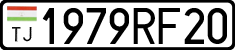 License plate of Tajikistan, Private owners (2009)