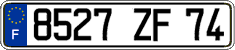 French license plate, FNI