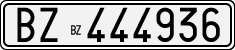 License plate of Italy, Cars (1927 year series)