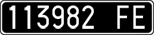 License plate of Italy, Cars (1927 year series)
