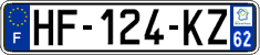 French license plate, SIV (ordinary)