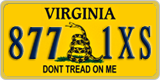 Virginia, Specialty plates (123 4AB)