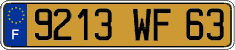 French license plate, FNI