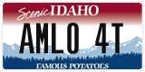 Idaho, Vanity Plates