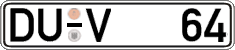 German license plate, Regular plates