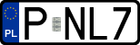 License plates of Poland, Regular car plates