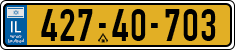 License plate of Israel, Regular plates