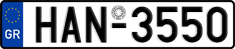 License plate of Greece, Cars
