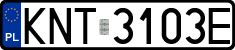 License plates of Poland, Regular car plates