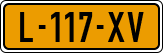 License plate of the Netherlands, Cars
