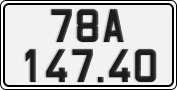 License plate of Vietnam, Cars
