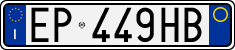License plate of Italy, Cars (1994 year series)