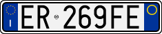 Нумар Італіі, Аўтамабілі (стандарт 1994 г.)