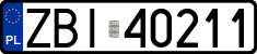 License plates of Poland, Regular car plates