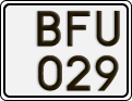 License plate of Sweden, Regular plates