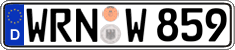 German license plate, Regular plates