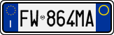 License plate of Italy, Cars (1994 year series)
