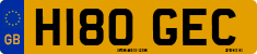 License plate of the United Kingdom, 1983 year system