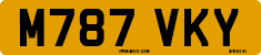 License plate of the United Kingdom, 1983 year system