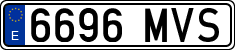 License plates of Spain, Ordinary (2000)