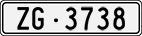 License plate of Switzerland, Cars