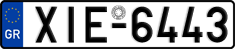 License plate of Greece, Cars