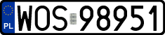 License plates of Poland, Regular car plates