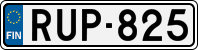 License plate of Finland, Cars
