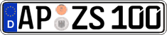 German license plate, Regular plates