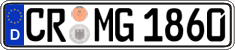 German license plate, Regular plates