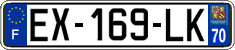 French license plate, SIV (ordinary)
