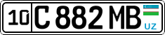 License plate of Uzbekistan, Private owners