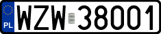 License plates of Poland, Regular car plates
