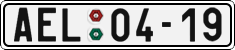License plate of the Czech Republic, Cars (1960)