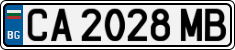 License plate of Bulgaria, Cars