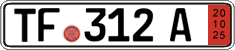 German license plate, Export transit plates