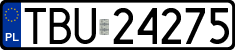 License plates of Poland, Regular car plates