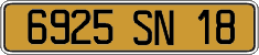 French license plate, FNI