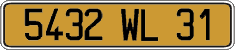 French license plate, FNI