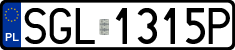 License plates of Poland, Regular car plates