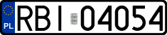 License plates of Poland, Regular car plates